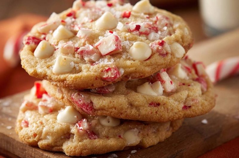 Sea Salt White Chocolate Peppermint Cookies