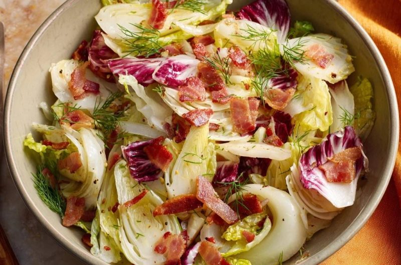 Shaved Fennel Bacon Salad