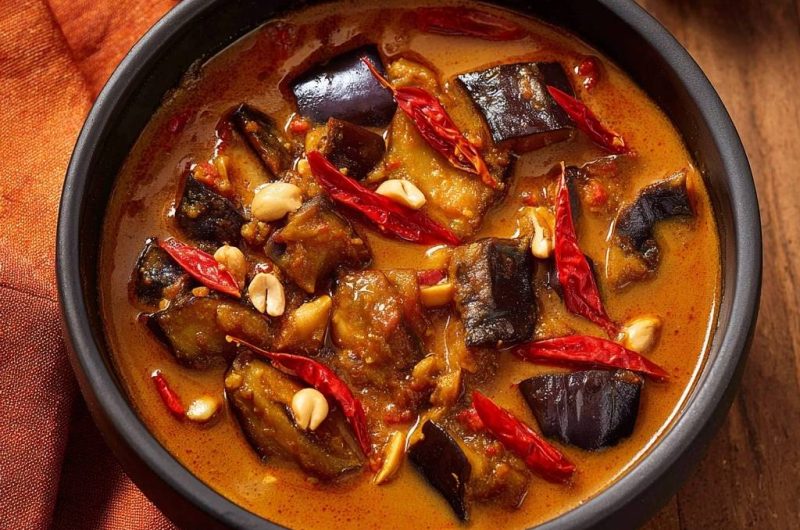 Spicy Peanut Eggplant Curry
