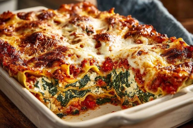Spinach Beef Lasagna