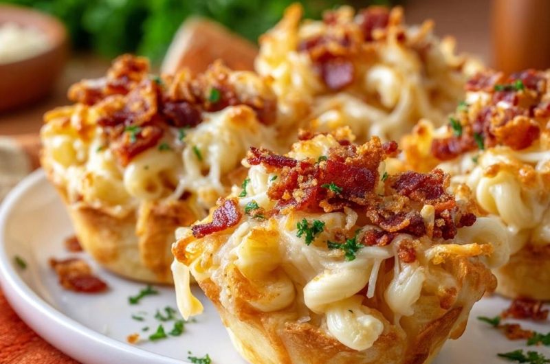 Mac and Cheese Biscuit Cups