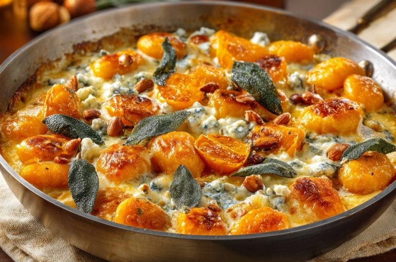 Creamy Pumpkin Gnocchi with Gorgonzola and Sage