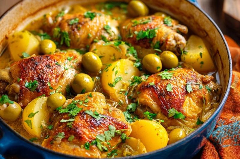 Braised Lemon Herb Chicken and Potatoes