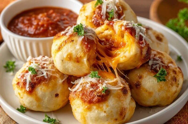 Cheesy Garlic Pizza Bombs