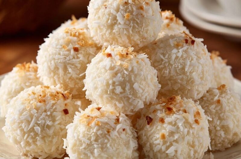 Creamy Toasted Coconut Truffles