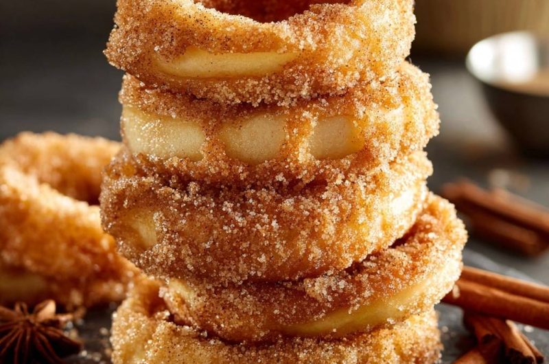 Crispy Cinnamon Sugar Apple Rings
