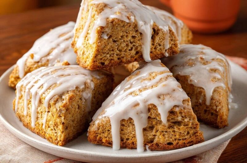 Glazed Cinnamon Spice Scones