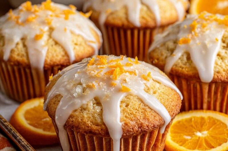 Glazed Zesty Orange Muffins