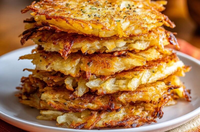 Golden Crispy Hash Brown Patties