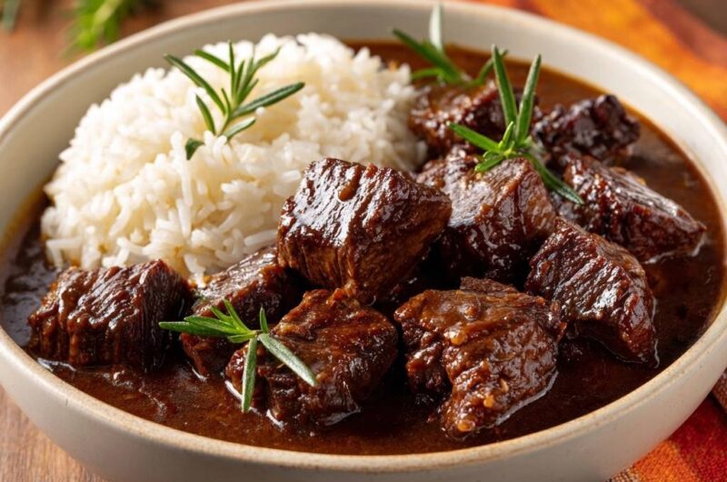 Slow-Simmered Rosemary Beef Tips