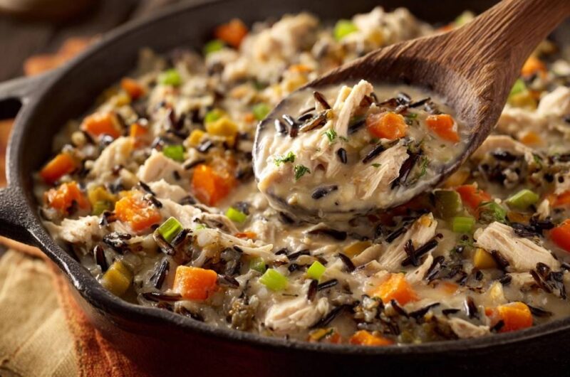 Creamy Chicken and Wild Rice Skillet