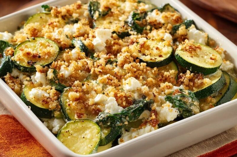 Garlic Parmesan Zucchini Bake