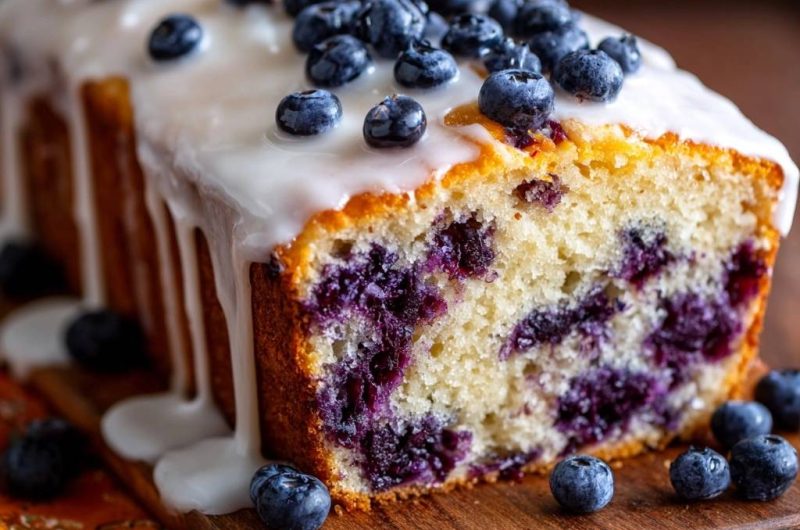 Glazed Lemon Blueberry Loaf