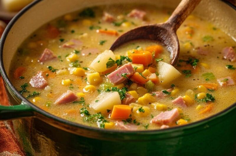 Hearty Ham and Potato Corn Chowder