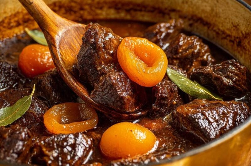 Slow-Braised Beef and Apricot Stew