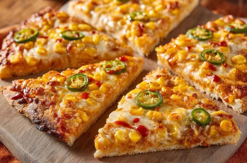 Spicy Roasted Corn Flatbread