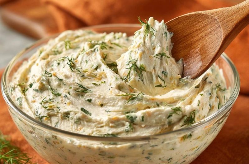 Whipped Lemon Dill Cream Cheese