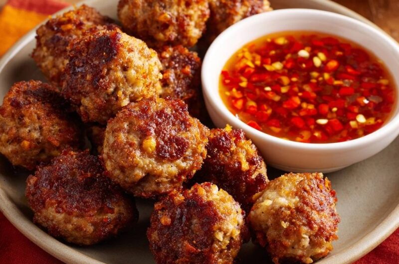 Crispy Thai Chili Meatballs