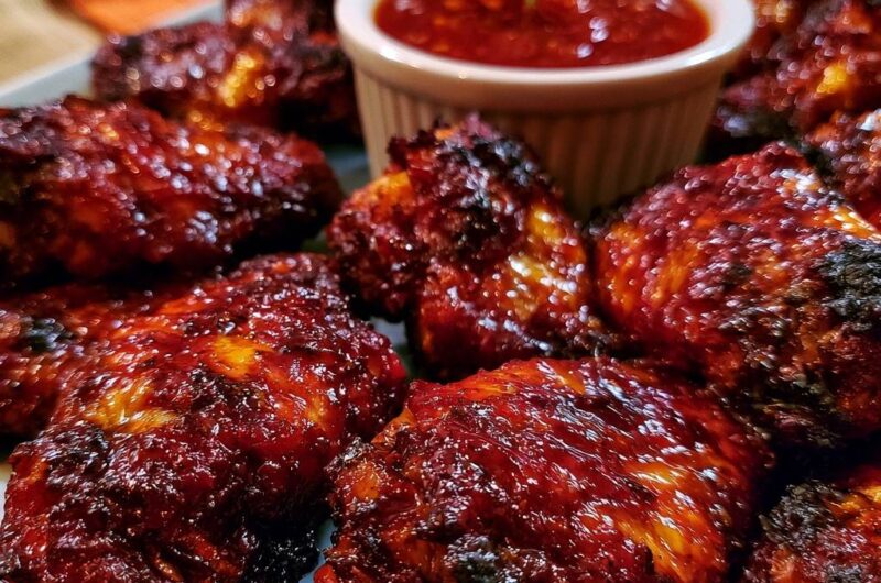 Charred Sweet Chili Chicken Wings