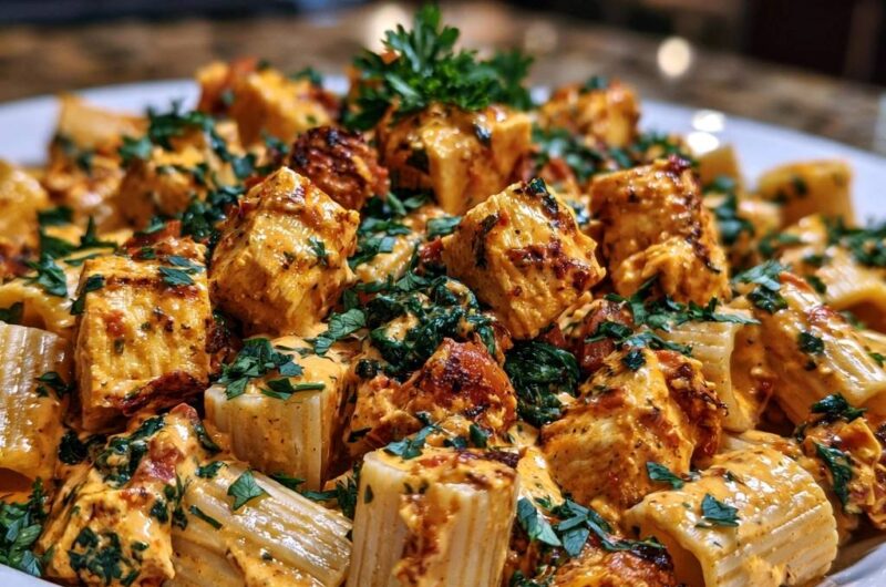 Creamy Sun-Dried Tomato Chicken Rigatoni