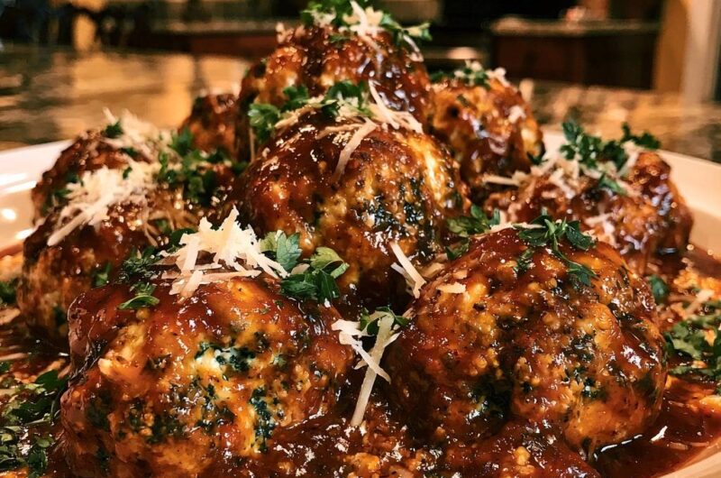 Glazed Italian Meatballs