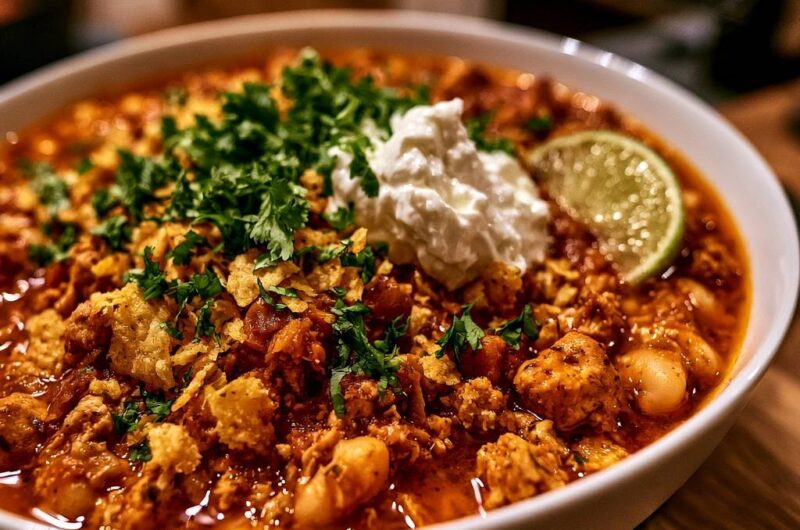 Hearty White Bean and Ground Turkey Chili