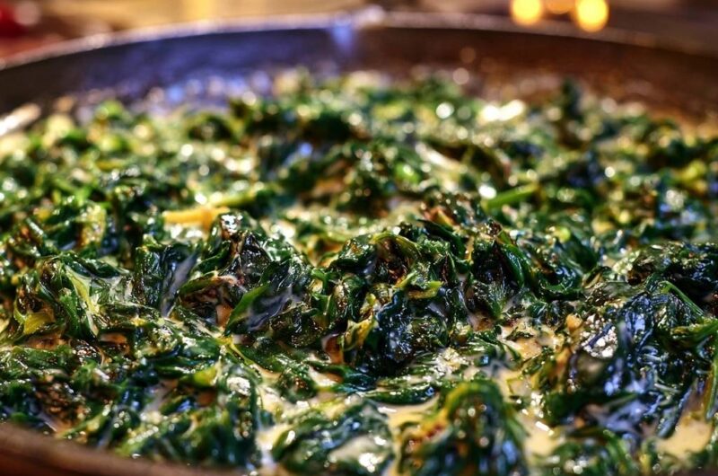 Skillet Creamed Spinach