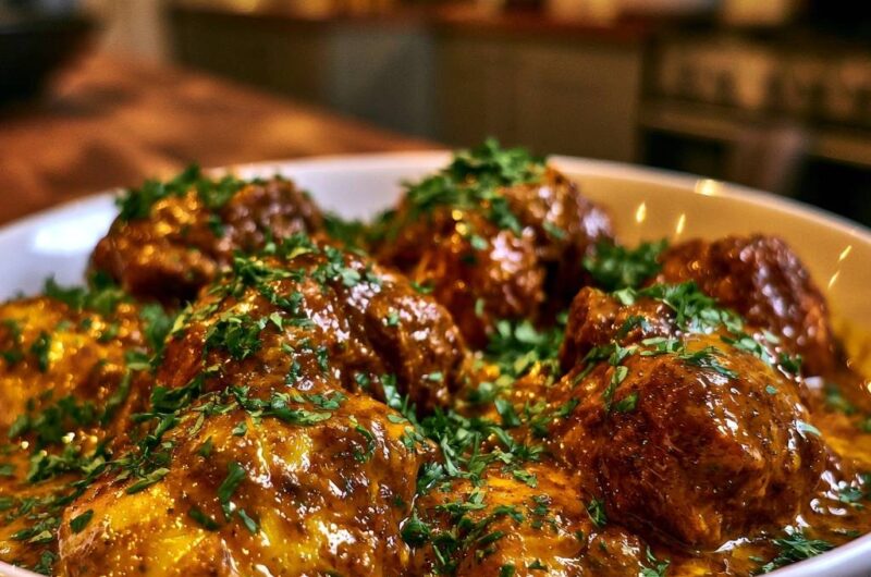 Slow-Simmered Gravy Meatballs