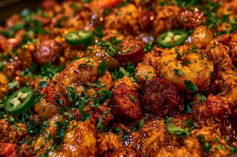 Spicy Shrimp and Sausage Jambalaya