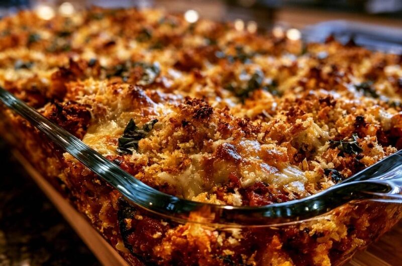 Crispy Topped Baked Ziti