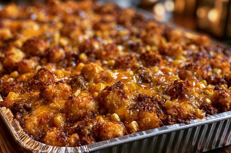 Loaded Cowboy Tater Tot Casserole