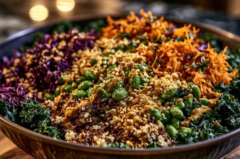 Rainbow Quinoa Kale Salad