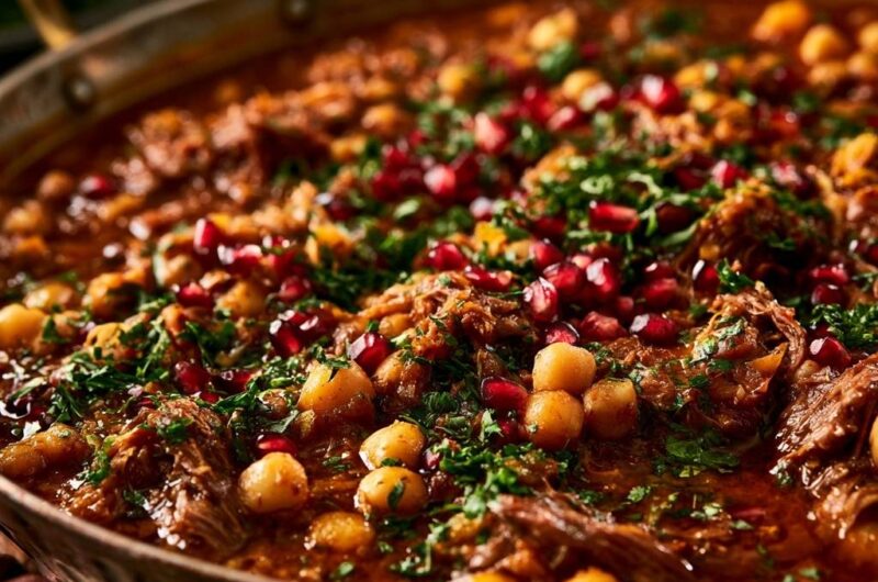 Slow-Simmered Lamb and Chickpea Tagine