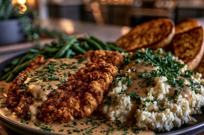 Southern Fried Chicken Steak and Gravy